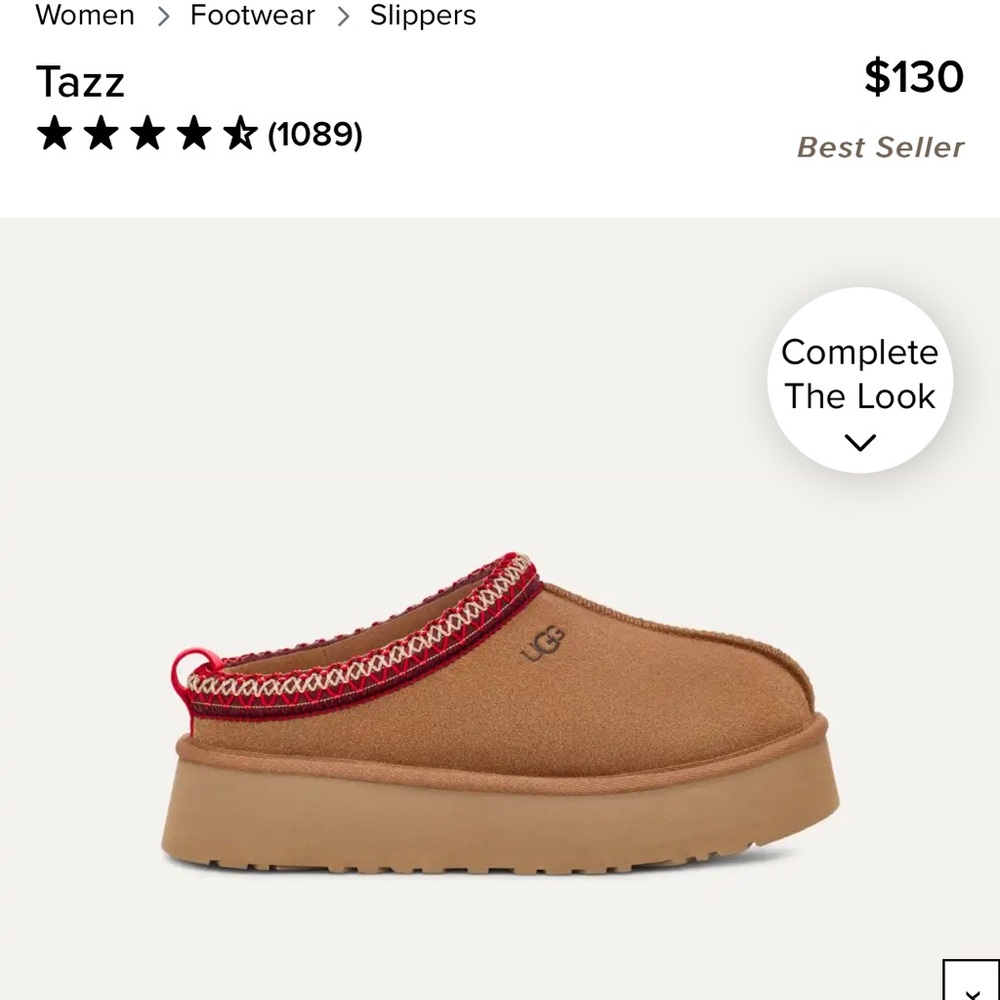 Ugg Tazz platform size 10 chestnut color